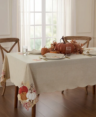 Elrene Pumpkin Picking Rectangular Tablecloth, 60" x 102"