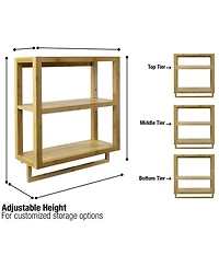 Sorbus Bamboo Wall Mounted rack for Bathroom, Kitchen and more