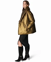 Donna Karan New York Women's Jacquard Wrap Shawl-Collar Jacket