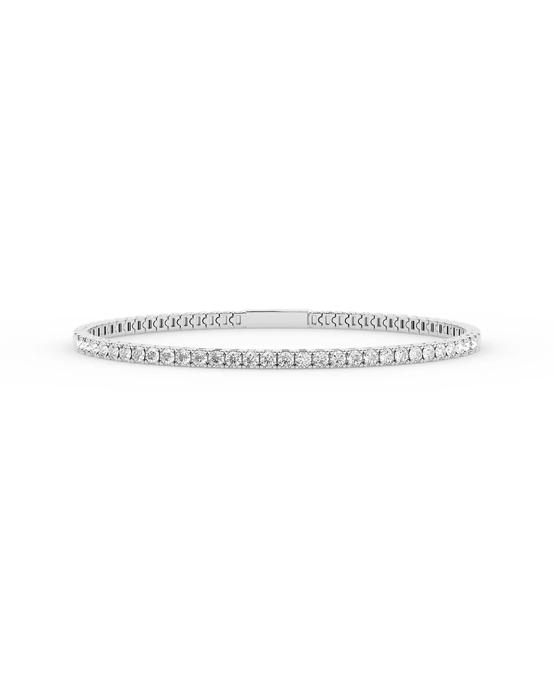 Forever Grown Diamonds Lab-Grown Diamond Bangle (2 ct. t.w.) in Sterling Silver
