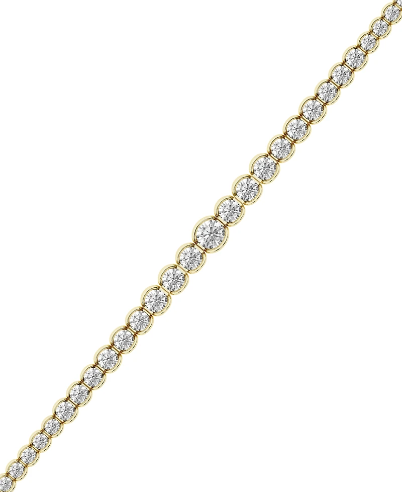 Forever Grown Diamonds Lab-Grown Diamond Bangle (2 ct. t.w.) in 14k Gold-Plating Over Sterling Silver
