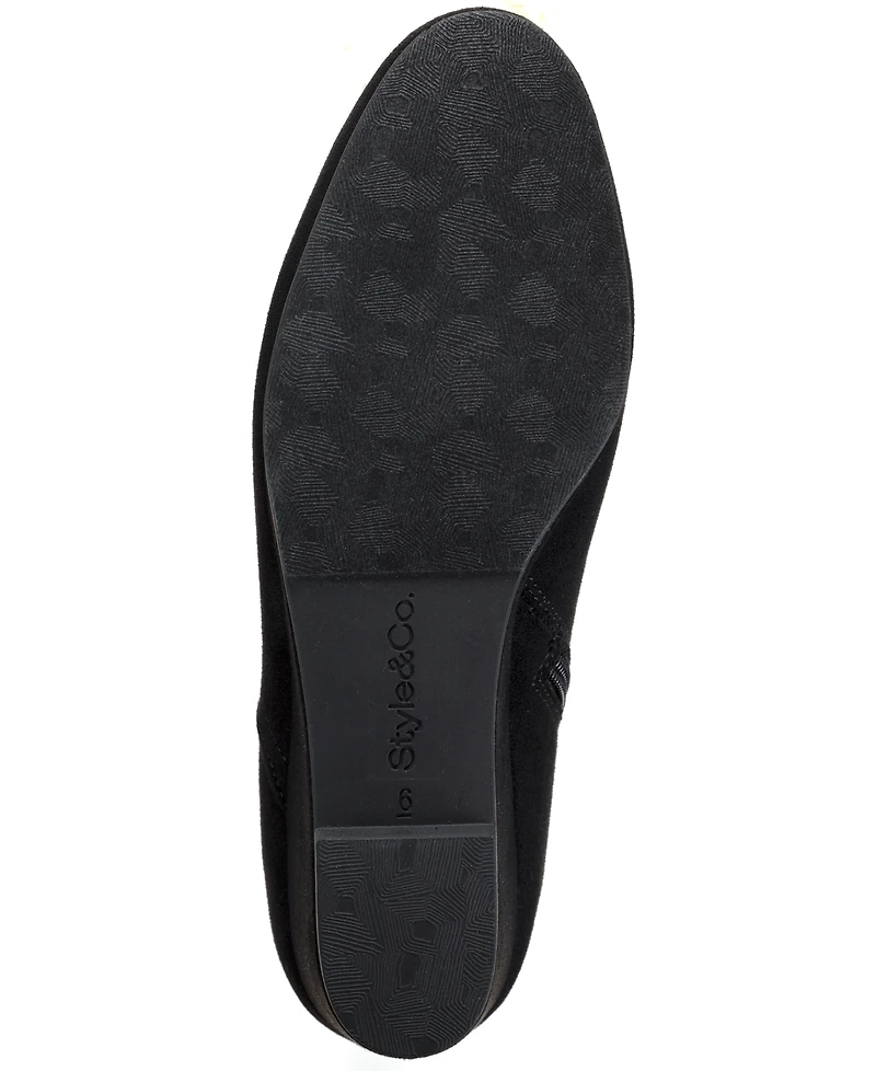 Style & Co Women's Portiaa Round Toe Wedge Dress Booties, Macy's Exclusive