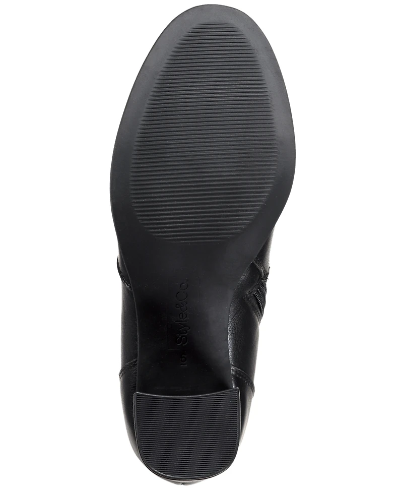 Style & Co Women's Ritaa Round Toe Dress Booties Macy's Exclusive