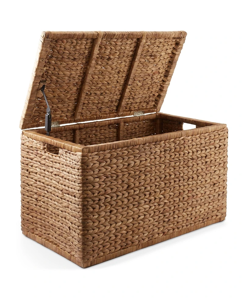 Casafield 30" Storage Chest with Lid, Handles, Safety Hinge