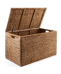 Casafield 30" Storage Chest with Lid, Handles, Safety Hinge