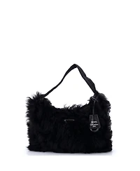 Pre-Owned Prada Mini Re-Edition 2000 Hobo Shearling