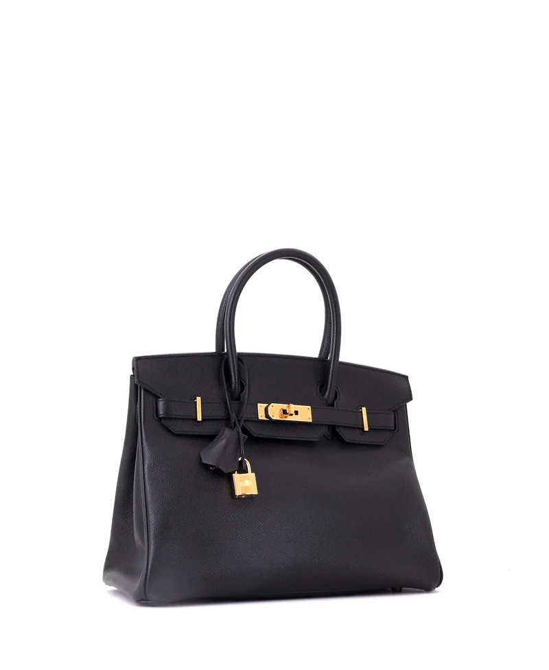 Pre-Owned HERMES Birkin Handbag Epsom with Gold Hardware