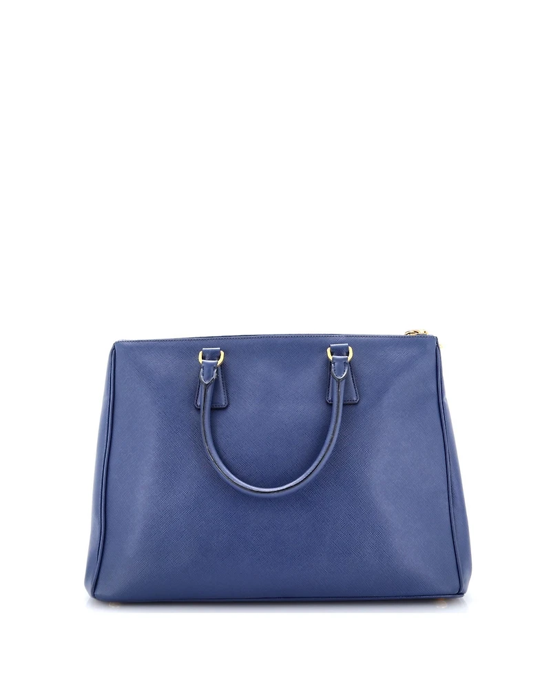 Pre-Owned Prada Large Double Zip Lux Tote Saffiano Leather