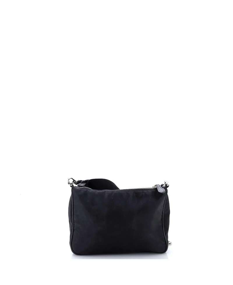 Pre-Owned Prada Small Double Pouch Convertible Crossbody Bag Tessuto