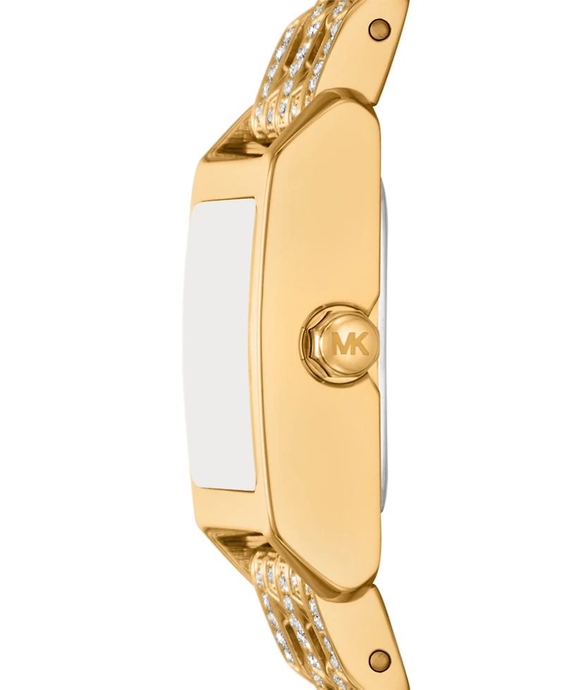 Michael Michael Kors Women's Georgie Two-Hand Gold-Tone Stainless Steel Watch 19mm