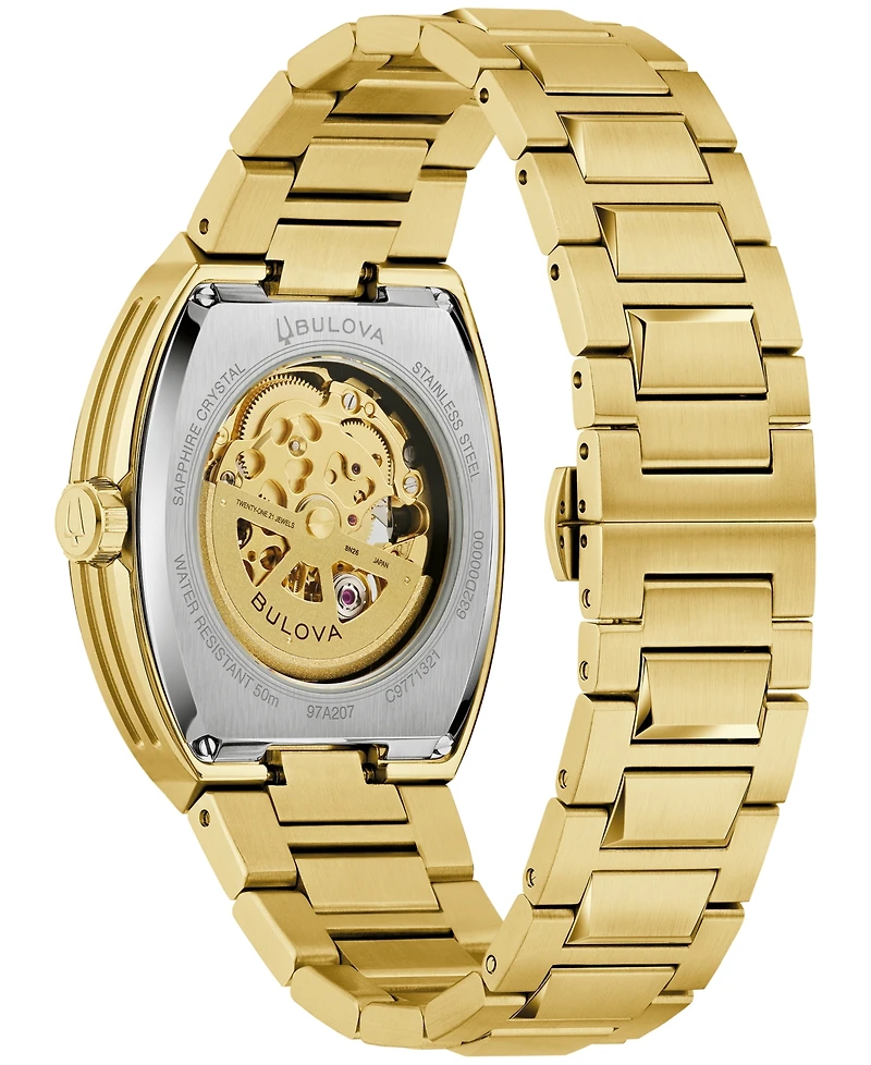 Bulova Men's Automatic Maquina Gold-Tone Stainless Steel Bracelet Watch 40mm
