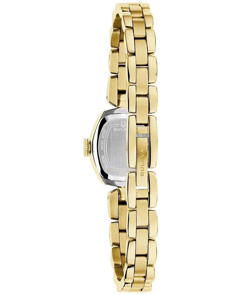 Bulova Women's Goddess of Time Jackie Gold-Tone Stainless Steel Bracelet Watch 18mm