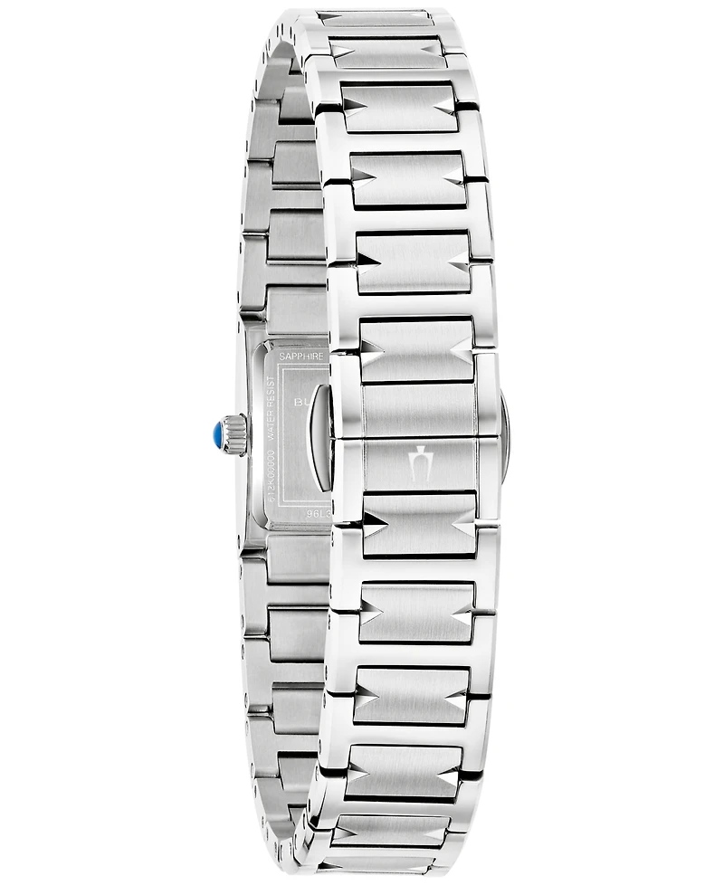 Bulova Women's Marc Anthony Harmony Silver-Tone Stainless Steel Bracelet Watch 14mm