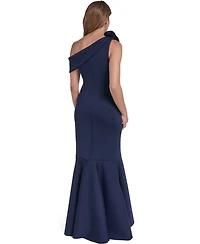 Eliza J Women's One-Shoulder Ruffle Gown Dress