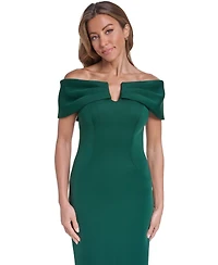 Eliza J Women's Off-the-Shoulder U-Bar Cocktail Dress