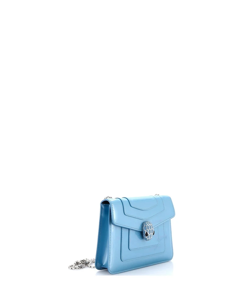Pre-Owned Bvlgari Small Serpenti Forever Square Shoulder Bag Patent