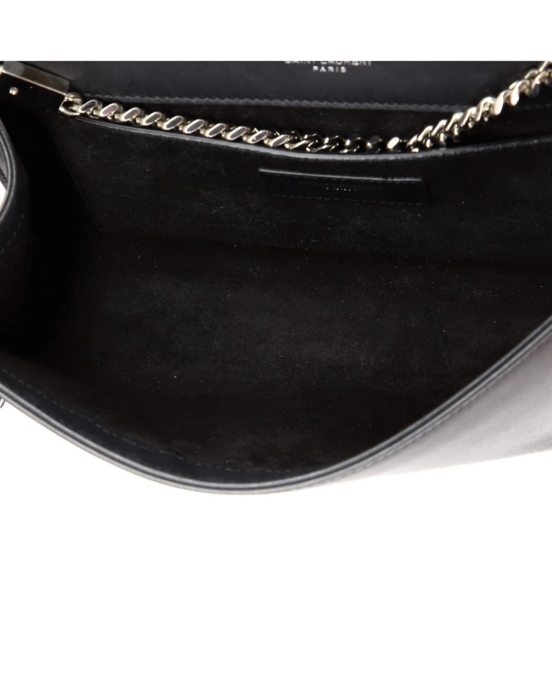 Pre-Owned Saint Laurent Medium Classic Monogram Tassel Crossbody Bag Leather