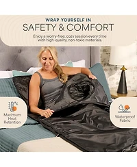 Lifepro CozyWrap Infrared Sauna Blanket – Dual Zone Portable Infrared Blanket with 90–180degree(s)F Heat Control for Home Spa Wellness