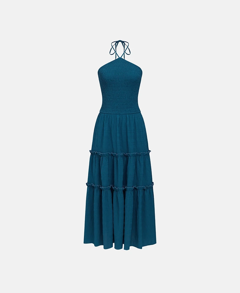 Cupshe Women's Tahiti Beach Teal Maxi Dress