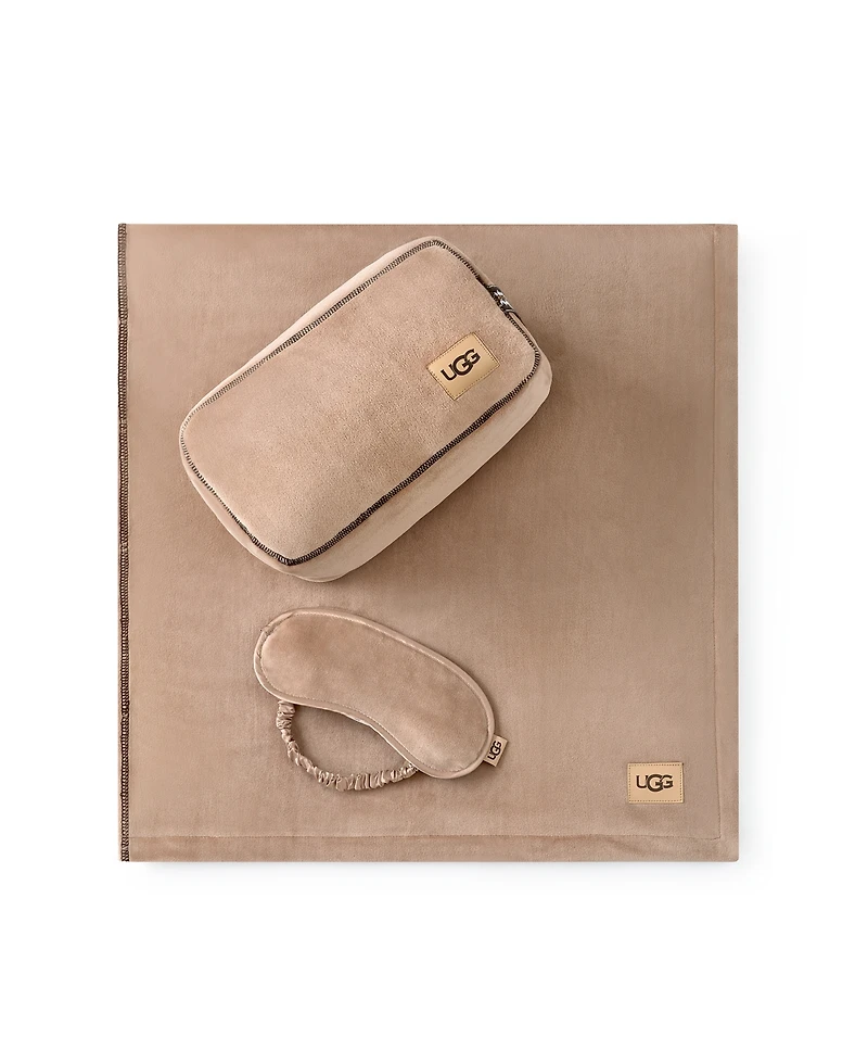 Ugg Raegan 3-Pc. Throw, Eye Mask and Case Gift Set