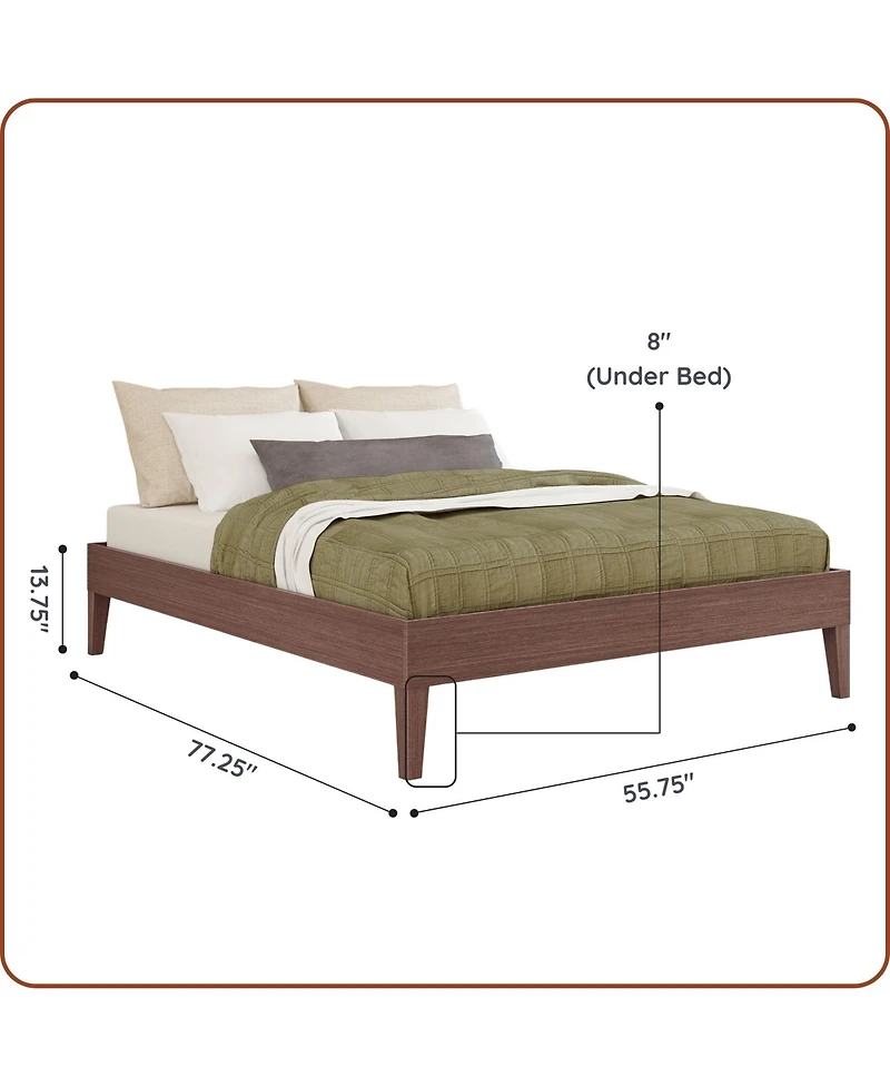 Grain & Grove Bear Platform Bed Embossed