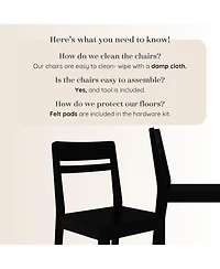 Grain & Grove Crew Dining Chair, 2 Pack
