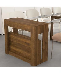 Streamdale Furniture Extendable Foldable Multifunctional Wood Dining Table