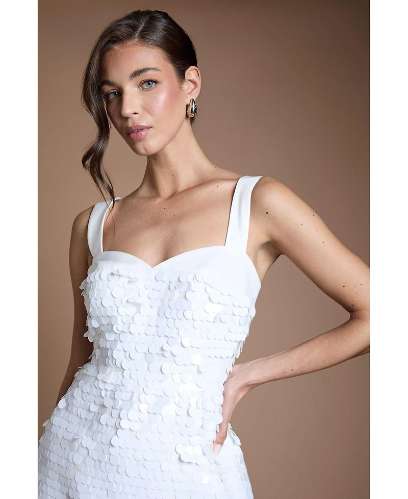 Coast Women's Sequin Bridal Mini Dress