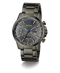 Guess Men's Quartz Gunmetal Stainless Steel Watch 44mm