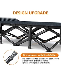 Aofar 31.5'' Oversized Camping Cot Folding Bed 500Lbs