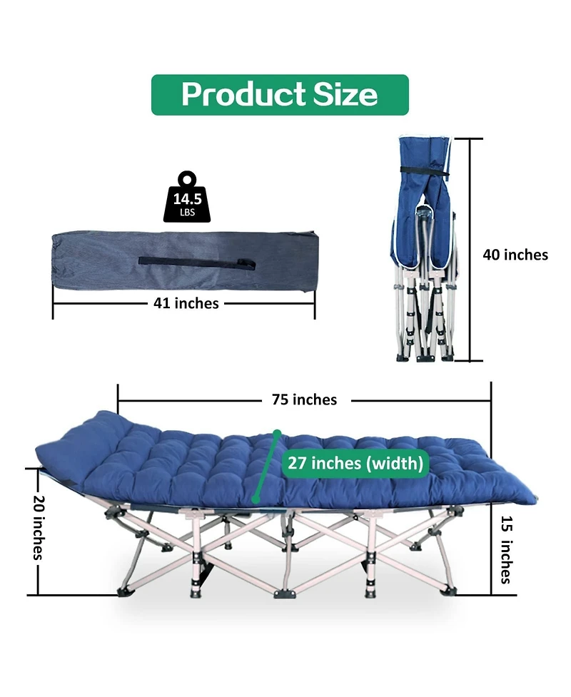 Aofar 2-pack Camping Mattress Sleeping Pad Folding Bed