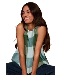 Celtic & Co. Women's Sleeveless Pleat Back Cotton Blouse