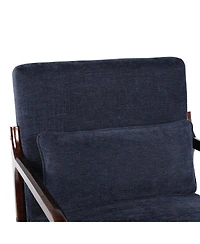 Streamdale Furniture Mid Century Modern Armchair with Solid Wood Frame