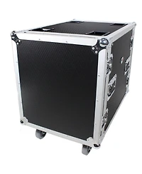 ProX T-12RSS24 12U Ata Deluxe Flight Road Case with 4" Casters for Amplifier Rack Mount Module, 24" Rail Depth