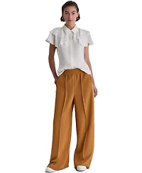 Bcbg Women's Mid-Rise Solid Wide-Leg Track Pants