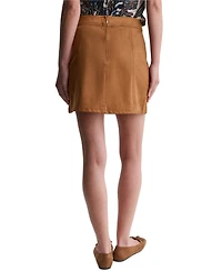 Bcbg Women's A-Line Patch-Pocket Mini Skirt