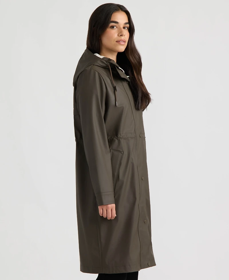 Hunter Women's Long Rubberized Anorak Coat