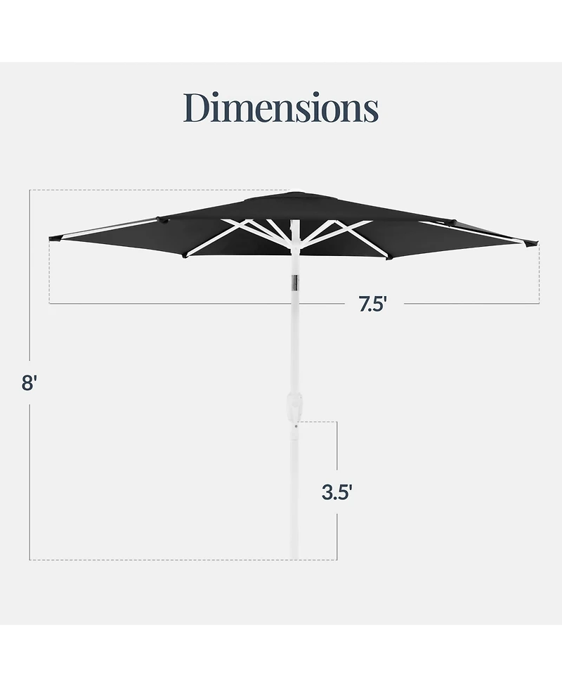 Best Choice Products Patio Umbrella Pole, Outdoor Market Steel Pole