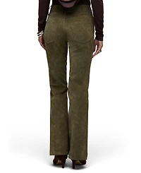 Hudson Jeans Women's Dani Mid-Rise Faux Suede Flare Pants