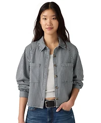 Levi's Women's Long-Sleeve Utility Crop Top