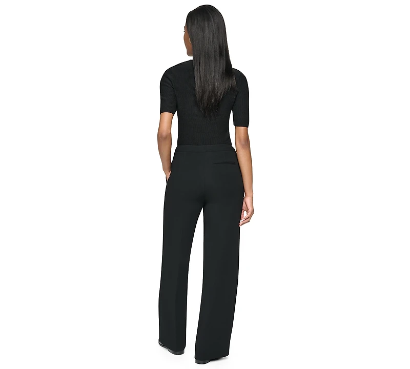 Dkny Women's High-Rise Straight-Leg Full-Length Pants