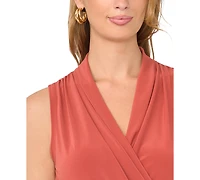 Vince Camuto Women's Crossover Wrap-Front Sleeveless Top