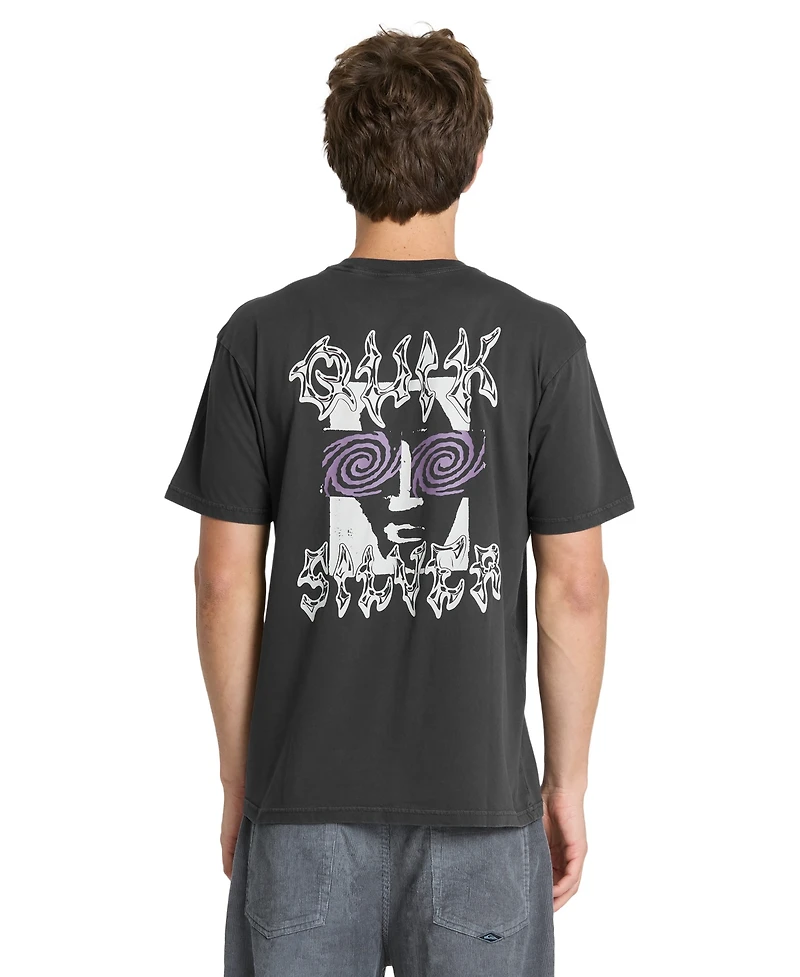 Quiksilver Men's Metal Vision Pigment Dye Crewneck T-Shirt