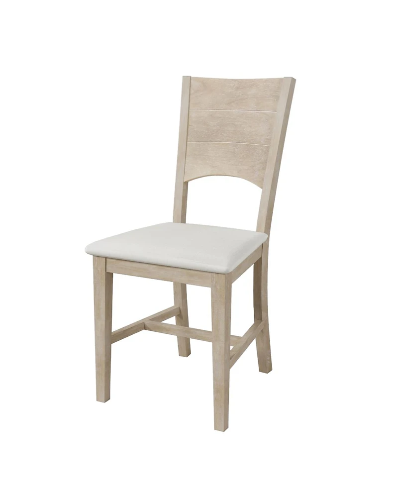 Streamdale Furniture 6-Piece Wood Half Round Dining Table Set with Bench and 4 Chairs Seadrift