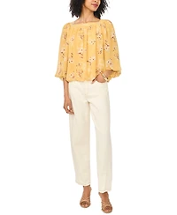 Vince Camuto Women's Square Neck Bubble Blouse