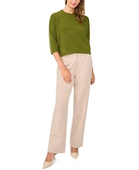 Vince Camuto Women's Elbow-Sleeve Crewneck Sweater