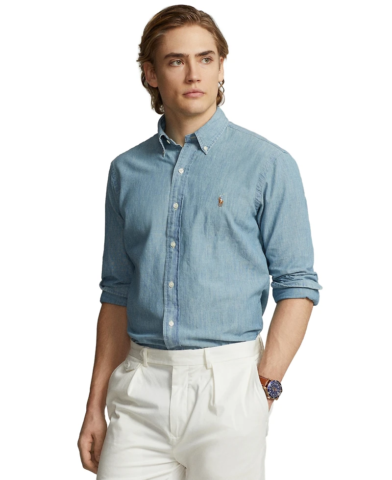 Polo Ralph Lauren Men's Long Sleeve Classic-Fit Chambray Shirt
