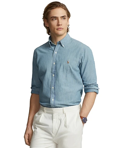 Polo Ralph Lauren Men's Long Sleeve Classic-Fit Chambray Shirt