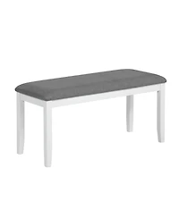Streamdale Furniture 6-Piece Two-Tone Dining Set with Bench and Chairs