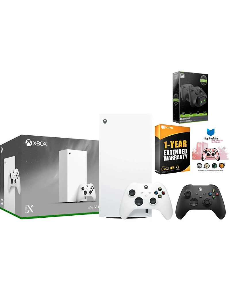 Microsoft Xbox Series X 1TB Digital Console with Extra Controller, Charge Dock, MightySkins Code and 1 Year Warranty